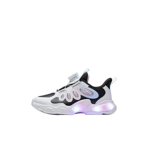 Antakids Wing Flash Устойчивый к истиранию Низкий Топ КIDS Lifestyle Shoes Черный Белый Anta Пастельно-розовый Детский