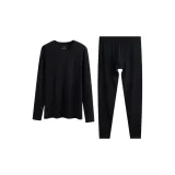 Синьцзян хлопок: Черный (Мужской, круглый вырез)