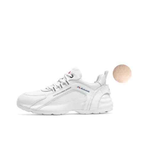 KOLUMB Противоскользящий устойчивый к истиранию низкий топ уличная обувь женский белый