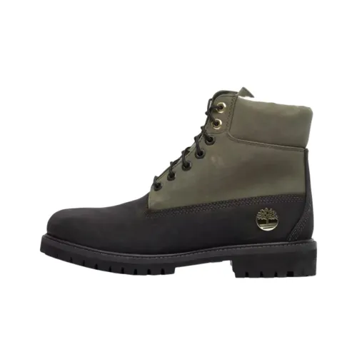 Timberland Премиум Детская Туристическая Обувь Низкий Верх Черный/Зеленый Школьный