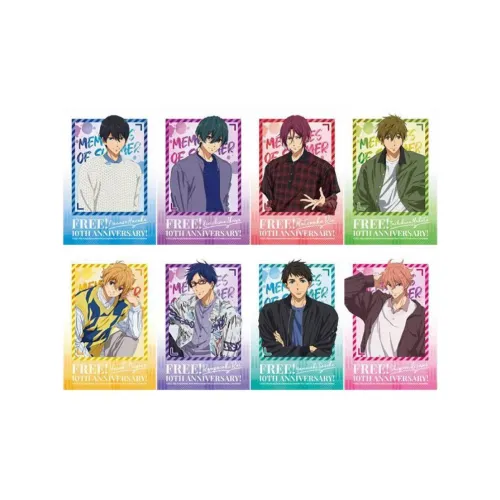 MOUXUYY Макото Татибана Харука Нанасэ Бесплатно 10th Anniversary Памятный Плавание Мужская Роль Лазерные Фотокарточки