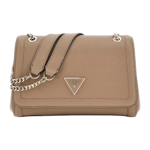 GUESS ПУ (полиуретан) Портативная сумка через плечо мини-сумка женская бежевая