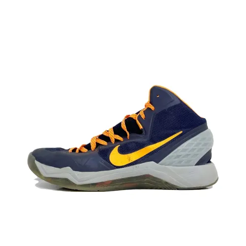 Nike Slip Resistant Abrasion Resistant MID Топ Баскетбольные кроссовки Мужской Синий