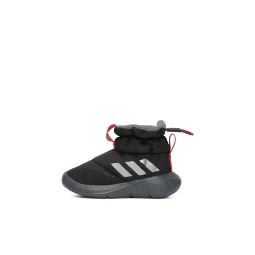 Adidas Monofit Slip-resistant Abrasion-resistant MID Топ Детские ботинки Черный Infant And Toddler