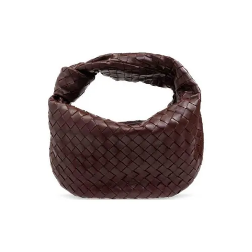 Bottega Veneta Jodie Кожа Сумка Маленькая Женская Бордовая