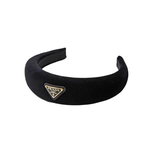 PRADA Ткань Резинки для волос Женские Черный