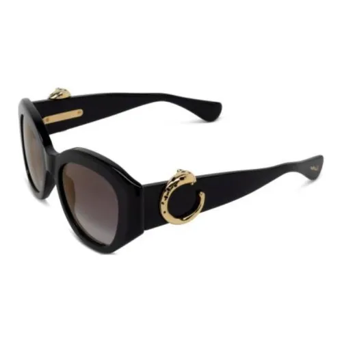 Cartier Ацетат Квадратные Солнцезащитные Очки Женские Черные