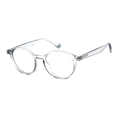 Polaroid Пластик Круглые Оправы для очков Унисекс Серебряный