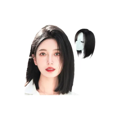 TIANKONGSHU Элегантность Боковая сторона Часть Полная Голова Перукосетка Короткие Прямые Волосы 32 см
