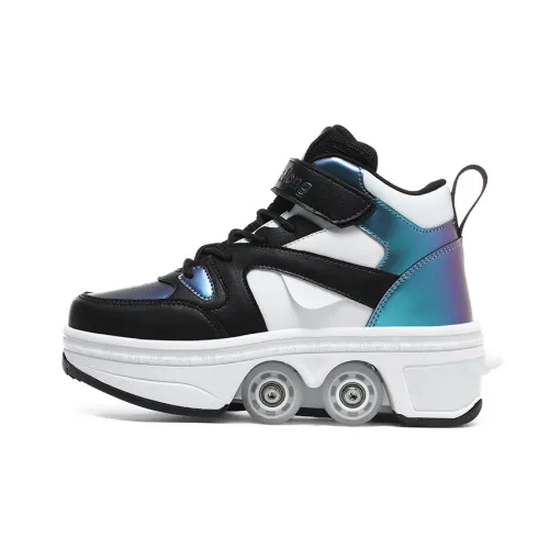 Off WIERAH Аbrasion Resistant визуально увеличивает рост Баланс Высокий Топ Casual Женские