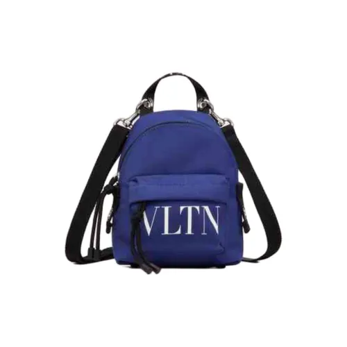 Valentino Нейлоновый рюкзак Carry мини мужской синий