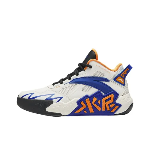 Antakids Разрушитель цемента Устойчивый к абразии Низкий Топ Детские Баскетбольные Кроссовки Айвори Черный Индиго Синий