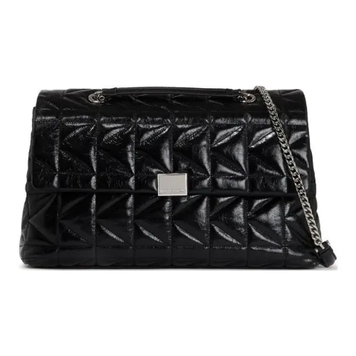 Сумка из кожи Karl Lagerfeld сумка через плечо большая женская черная