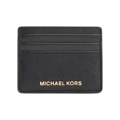 MICHAEL KORS Jet Set Travel Кожа Держатель для карт Большой Унисекс Черный