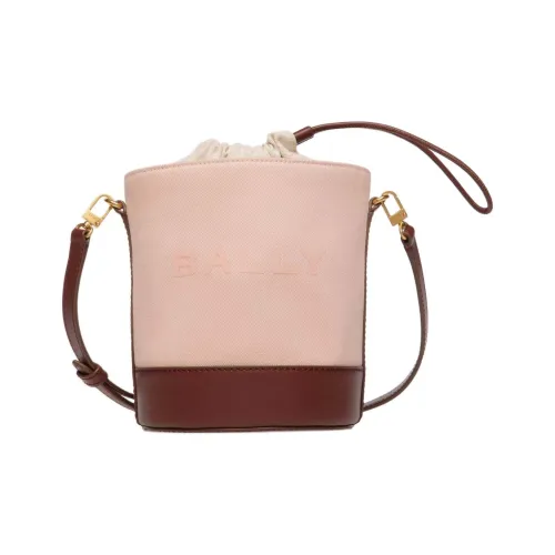 BALLY Bar Keep On Кожа Ведрообразная Сумка Сумка через плечо Женская Светло-розовая