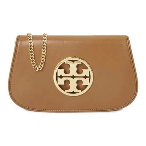Tory Burch Кожа Клатч Сумка Сумка через плечо Женская Коричневая