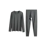 Синьцзян хлопок: Темный Фотиния серый (Мужской Круглый вырез)