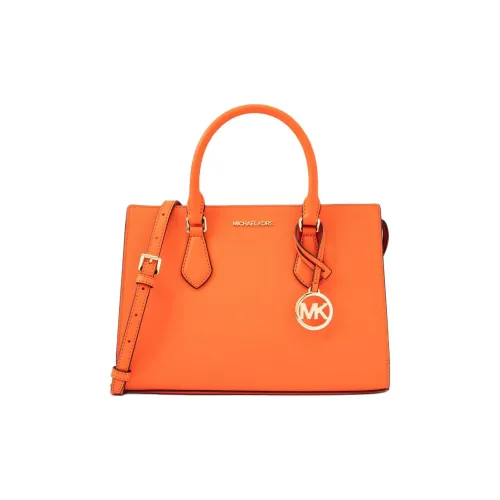 MICHAEL KORS Покрытый холст через плечо сумка среднего размера женская ягодно-красный