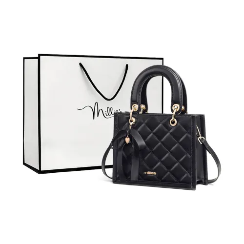 MILLIE'S Корова Кожа с Синтетической Кожей Сумка Стандартная Женская Афинская Черная