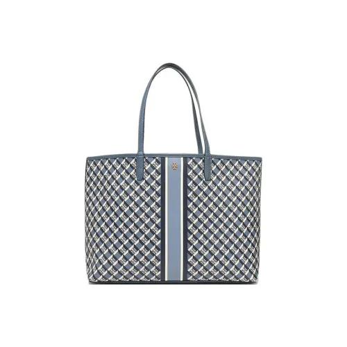 TORY BURCH Perry Коровья кожа Сумка из кожи Сумка-тоут Сумка для покупок Сумка через плечо Сумка обычная Женская Синий Многоцветный