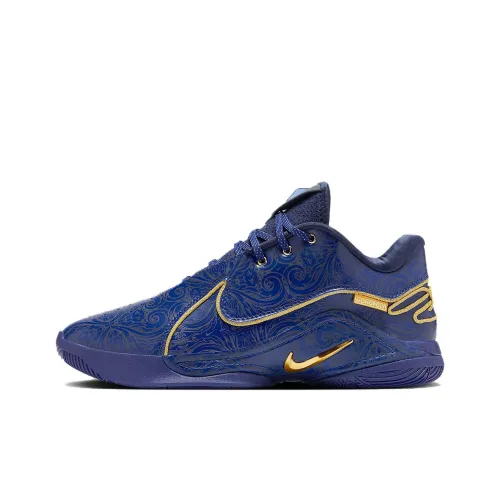 Монополия x Nike LeBron 22 Slip-resistant Abrasion-resistant Low-top Basketball Shoes Unisex Blue