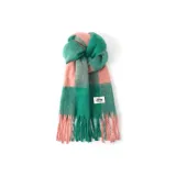 Розовый и зеленый в клетку