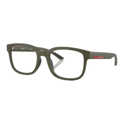 PRADA Injection Нерегулярная форма Оправы для очков Мужской Зеленый
