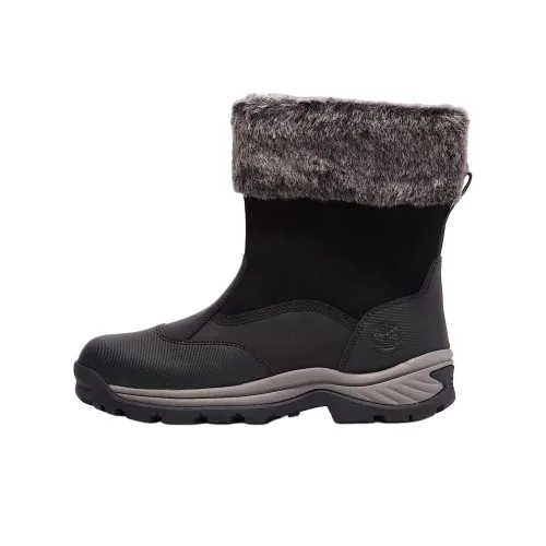 Timberland White Ledge Водонепроницаемый Устойчивый к истиранию Противоскользящий Короткий Сноубутсы Женские Черный