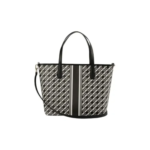 TORY BURCH PVC Тоут Сумка Сумка для покупок Портативная Сумка через плечо Маленькая Женская Черная