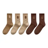 Тёмный кофейный 2 + Хаки 2 + Светлый кофейный 1