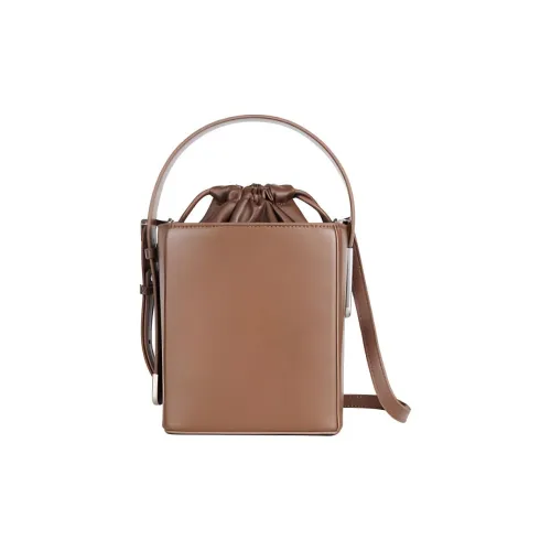 DEERE JACK Корова Кожа Комбо Сумка Сумка-ведро Сумка через плечо Сумка на плечо Маленькая Женская Коричневая