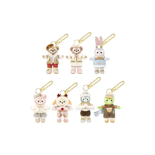 Disney Shippo 2024 Зимний Duffy and Friends Collection Куклы Плюшевый Брелок 13,5 см 14 см 14,5 см Высота Шанхайский Дисней