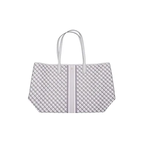 TORY BURCH Perry Холст Тоут Сумка Сумка для покупок Сумка Сумка через плечо Женская Серый Многоцветный