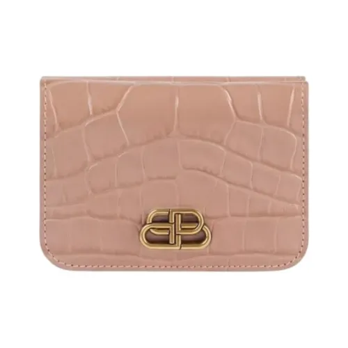 Balenciaga Кошелек из коровьей кожи Мини Женский Бежевый