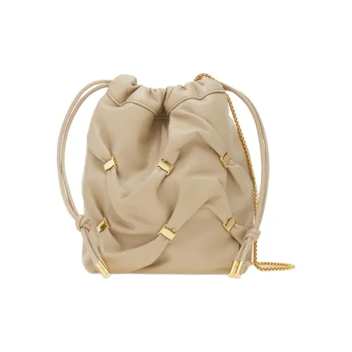 Ferragamo Напп-кожа Ведрообразные сумки Сумки через плечо Сумка через плечо Мини Женская Тауповая