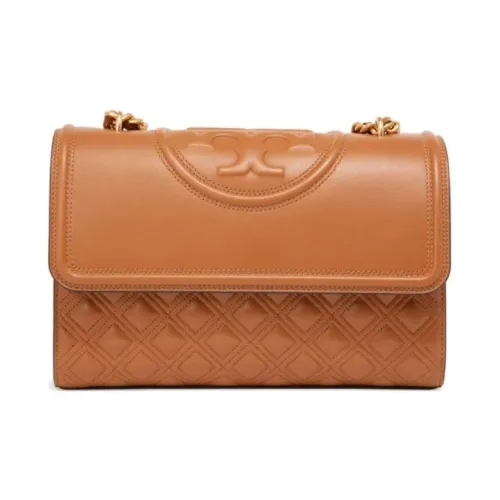 TORY BURCH Fleming Sheepskin Сумка через плечо Маленькая Женская Коричневая