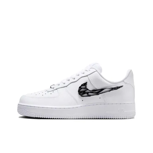 Nike Air FORCE 1 Скейтборд Кроссовки Низкие Белые Черные Женские
