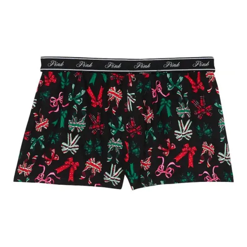 Victoria's Secret Чисто черный Арочный/Чисто черный Бант Женские Пижамные Брюки