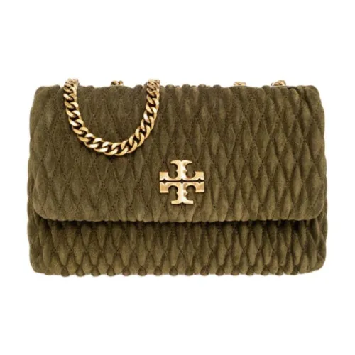 TORY BURCH Kira (Красный) Плиссированный Замша Сумка через плечо Сумка на плечо Маленькая Женская Зеленая