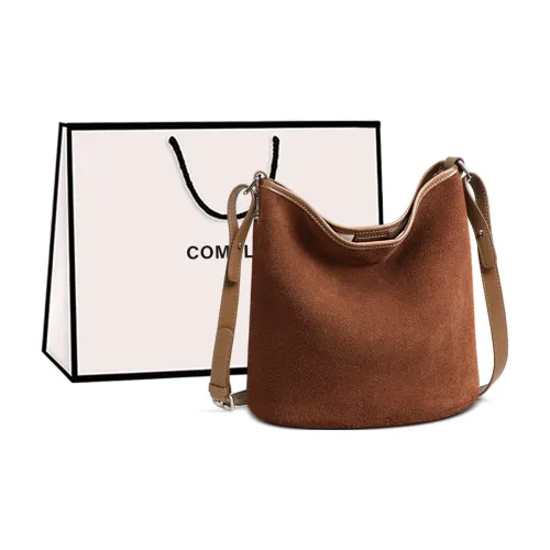 COMELY Коровья кожа с синтетической кожей сумка на плечо стандартная женская хаки шоколад