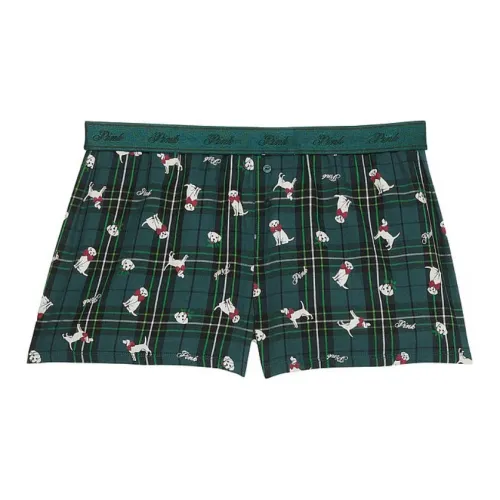 Victoria's Secret Deep Forest Dogs/Зеленый Женские Пижамные Брюки