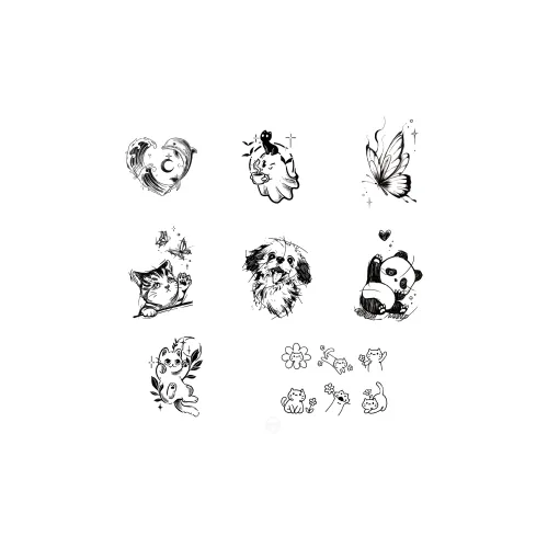 ZAIBIAN TZ47 Набор Травяной Водонепроницаемый Длинный Тривальный Наклейка для Татуировки