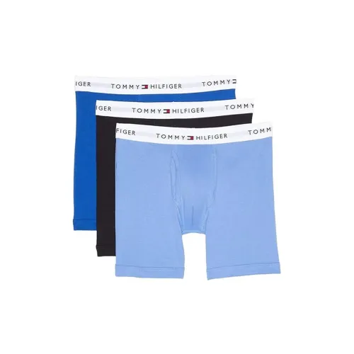 Tommy Hilfiger 3 упаковки Светло-синий + Темно-синий + Черный мужские боксер-шорты