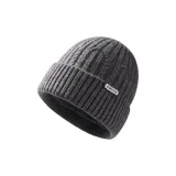 Темно-серый - [Флисовая подкладка](Без подкладки, шапка)