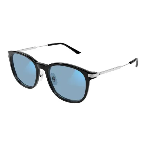 Cartier Переработанные ацетатные квадратные солнцезащитные очки Мужские Черные