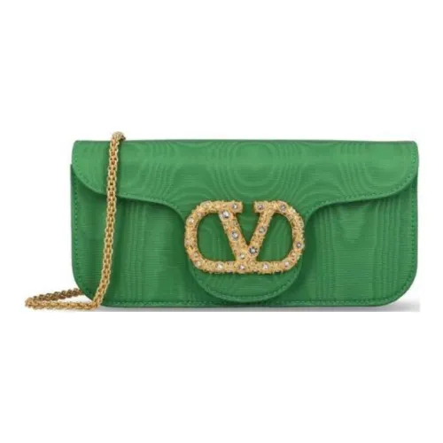 Valentino Locò Вискоза Одно плечо Через плечо Клатч Женский Зеленый