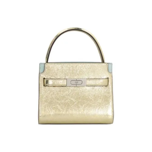 TORY BURCH Lee Radziwill Плиссированная кожа с замшей сумка через плечо сумка обычная женская золотая