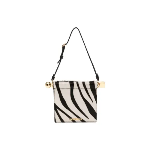 Jacquemus Телячья кожа Сумка через плечо Мини Женская Черный и Айвори