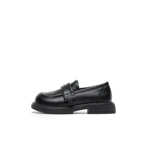 Annil Детская кожаная обувь Low Top Черный Kids
