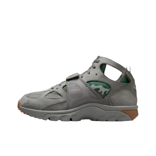 Corteiz X x Nike Air Trainer Huarache Slip-resistant MID Топ Винтажные баскетбольные кроссовки Мужской Серый